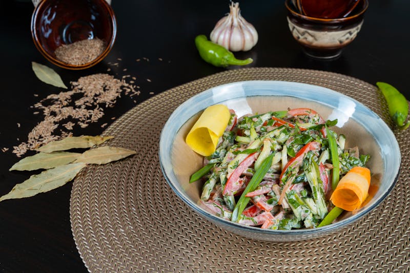 Chopped Italian Salad with salami and provolone at Anthony's coal fired pizza